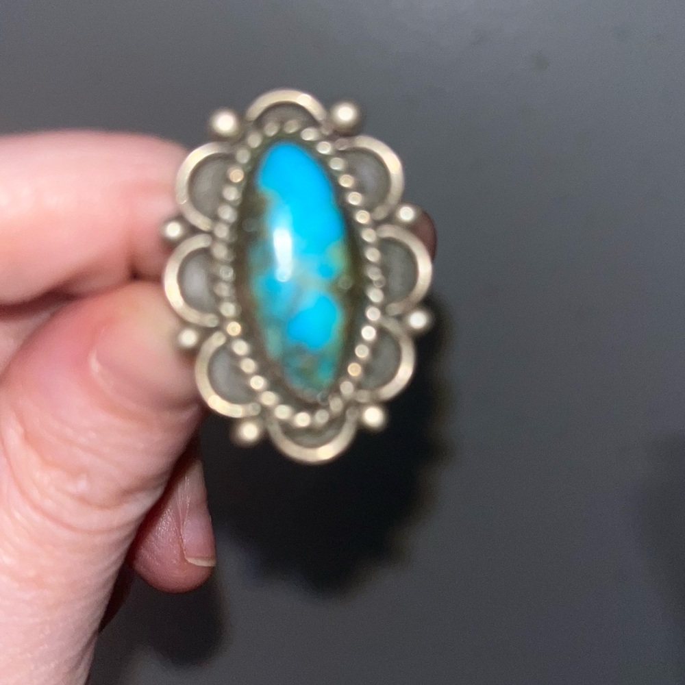 Turquoise Sterling Silver Women's Ring